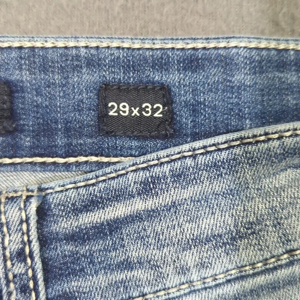 BKE Jeans Men's 29x32 Fits 28x30 Blue Alec Straight Leg Denim